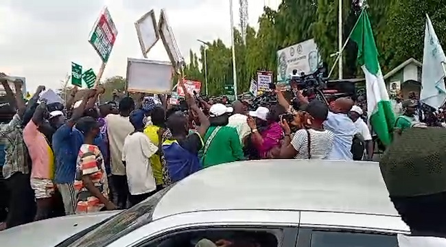 Peter Obi Joins Occupy National Assembly Protest