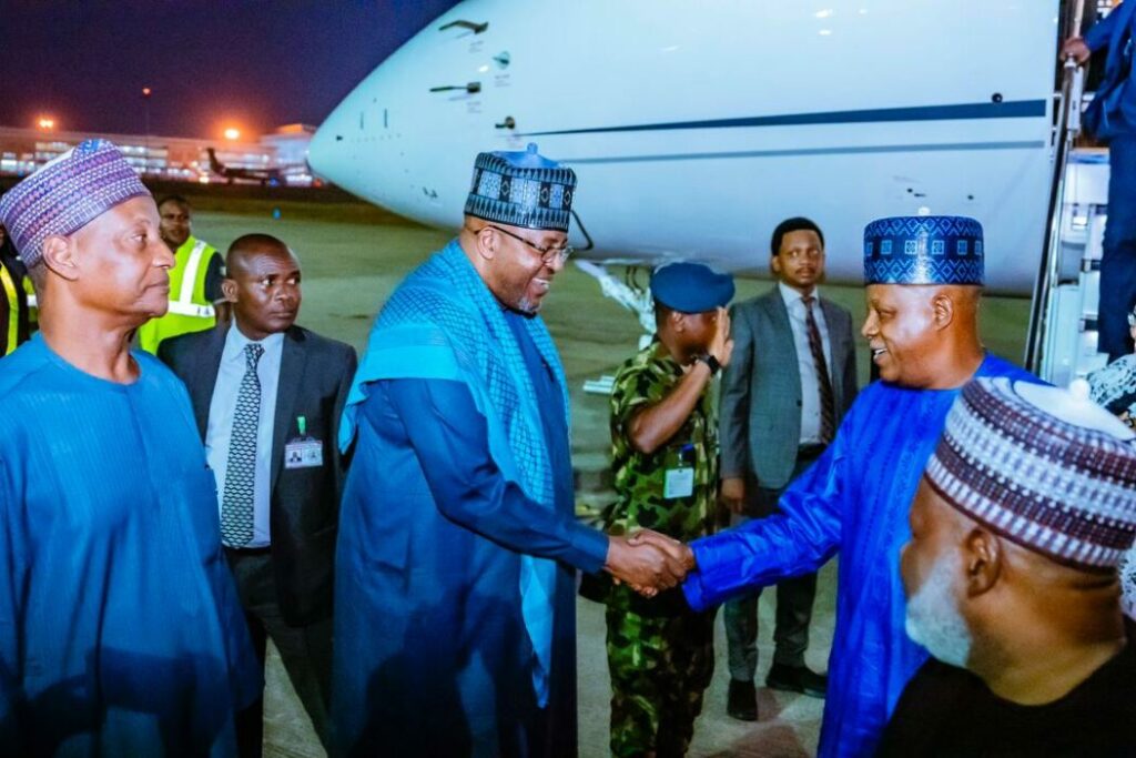 Shettima Returns To Abuja