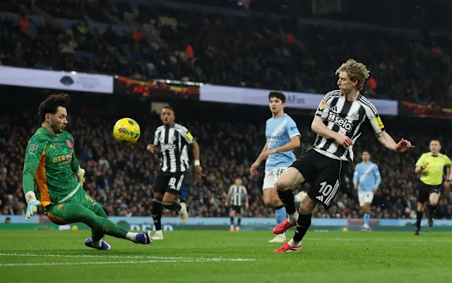 Manchester City vs Newcastle EFL Semi-final game