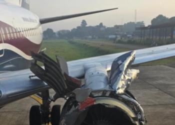 Passengers Panic As Aircraft Engine Explodes Mid-Air