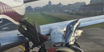 Passengers Panic As Aircraft Engine Explodes Mid-Air
