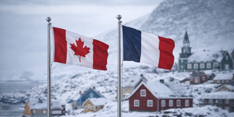 Photo of Canada and France flags