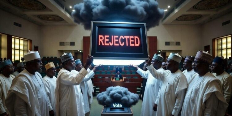illustrations of Nigerian Senate's decision on electoral reform