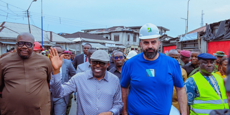 Fubara visits the modern market at the Creek Road Market area