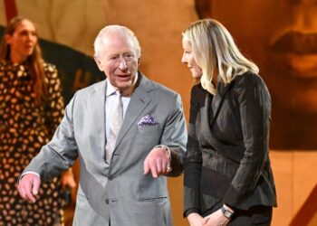 King Charles III at the London Fashion Week