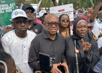 Peter Obi Joins Occupy National Assembly Protest