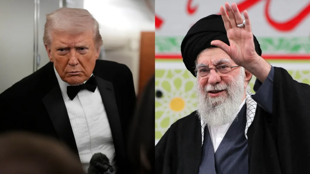 Photo of Trump and Khamenei