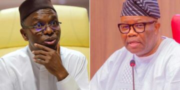 “Akpabio Is a Scumbag” – El-Rufai Blasts Senate President Over Electoral Bill Photo of El-Rufai and Akpabio