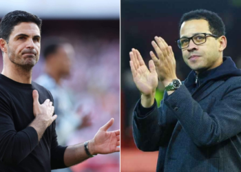 Photo combo of Arteta and Rosenior