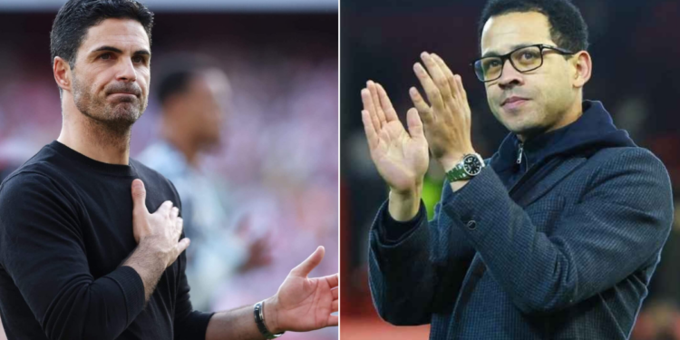 Photo combo of Arteta and Rosenior