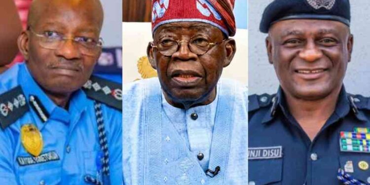 Photo of Egbetokun, Tinubu and Tunji Disu