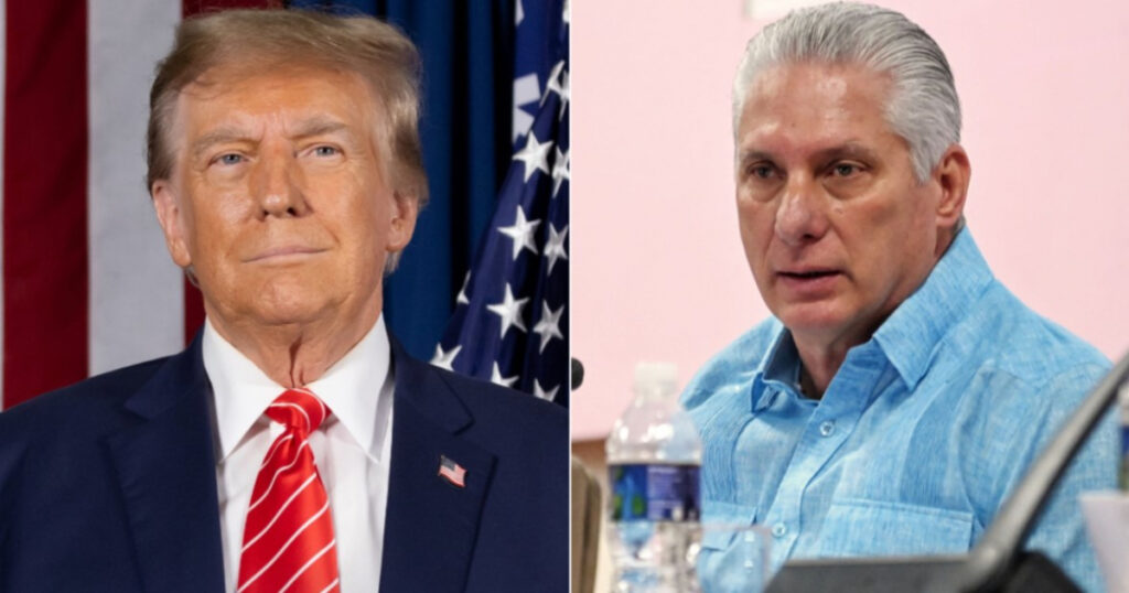 Donald Trump and Díaz-Canel