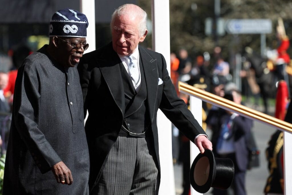 Nigerian president Tinubu and first lady welcomed by King Charles