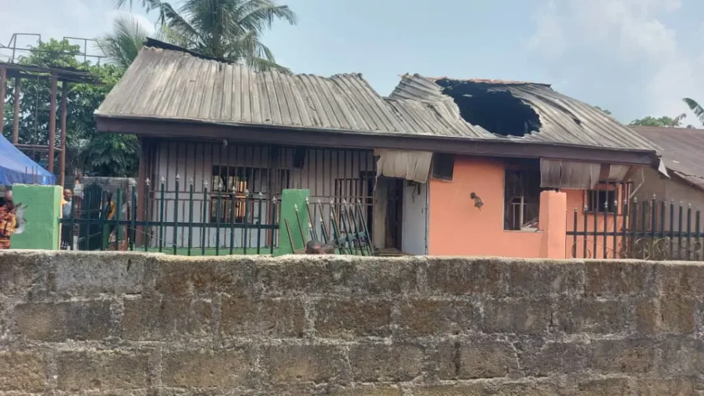 ADC office set ablaze