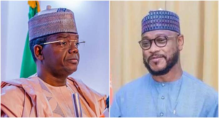 Photo combo of Bello Matawalle and Dauda Lawal