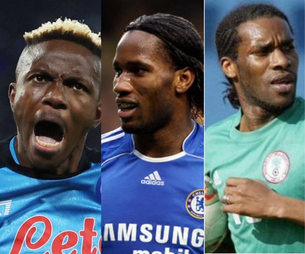 Osimhen, Drogba and Okocha
