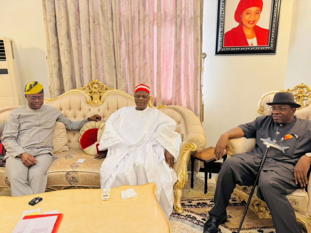 Photo of Makinde, Kwankwaso, and Dickson