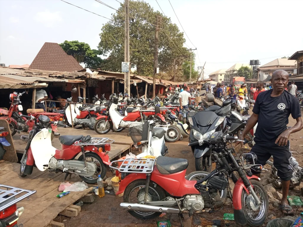 Nkwo Nnewi motorcycle spare parts market 