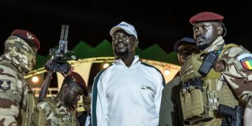 Guinea President and presidential candidate Mamady Doumbouya
