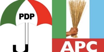 Former PDP Governor Defects to APC PDP and APC logo