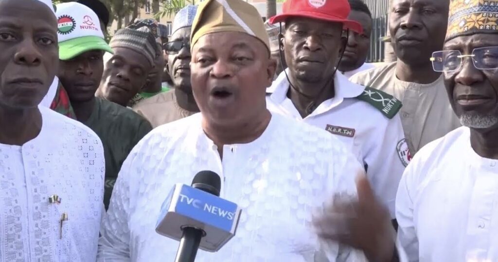 Photo of Baruwa at the NURTW Secretariat