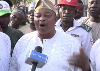 Photo of Baruwa at the NURTW Secretariat