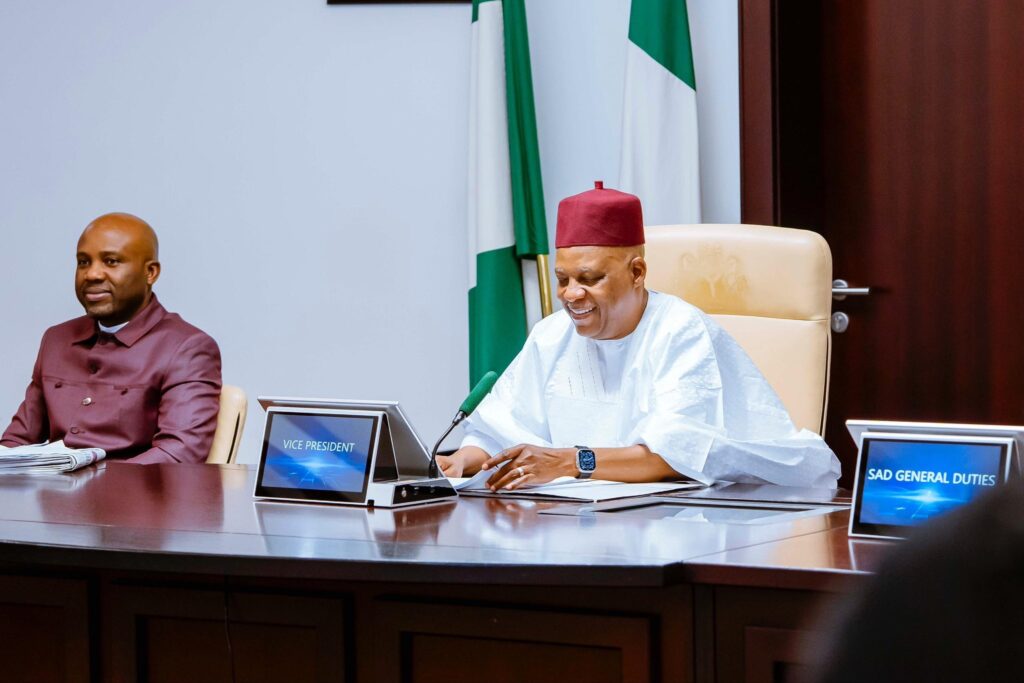 VP Shettima representing President Tinubu at the meeting of the National Space Council
