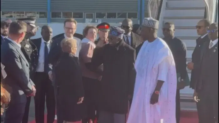 Tinubu arrives in UK