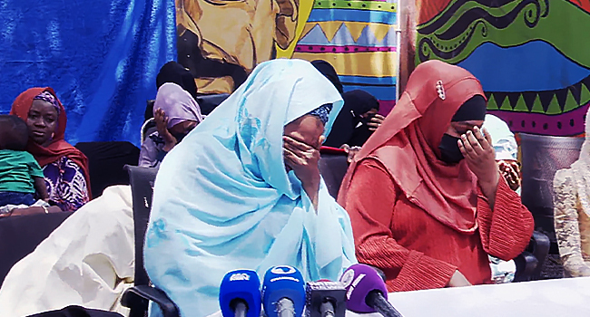 Wives Of Detained Military Officers Protest in Abuja