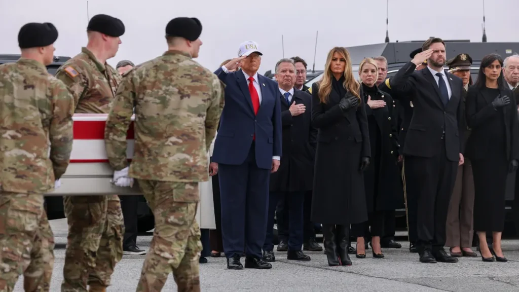 Donald Trump Honors Fallen US Soldiers