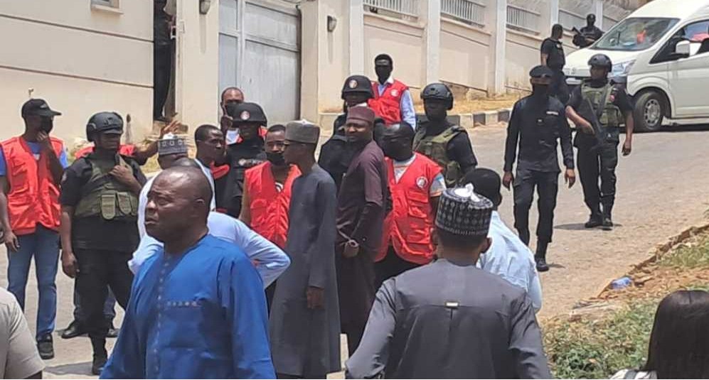 EFCC operatives seal off street around Malami’s Abuja residence