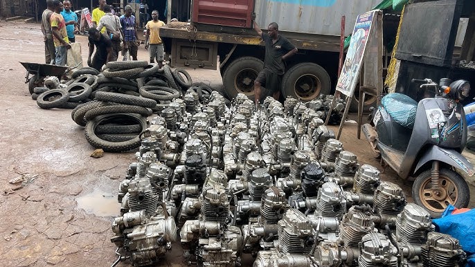 Nkwo Nnewi motorcycle spare parts market