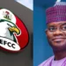 Photo combo of EFCC Logo and Yahaya Bello