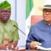 Photo combo of Makinde and Wike