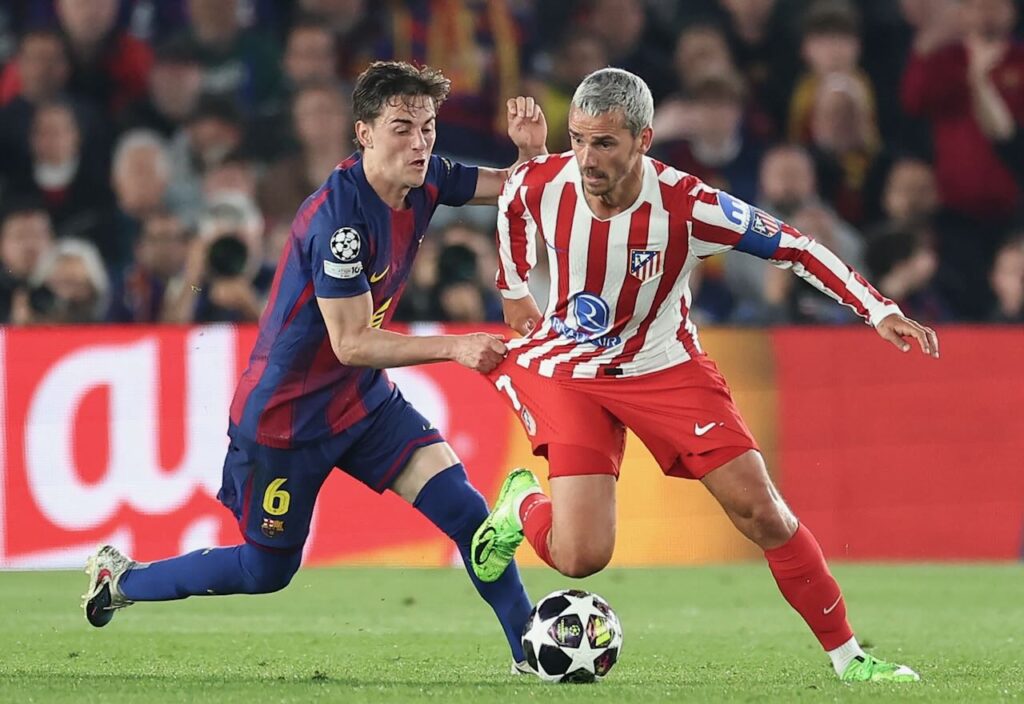 Atletico Thrash 10-Man Barcelona 2-0 in Champions League Clash Atletico Madrid vs Barcelona Clash