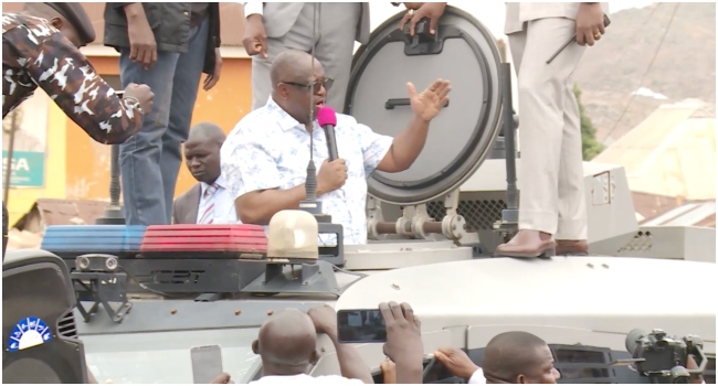 Why I Addressed Jos Crowd from Armoured Vehicle — Gov Mutfwang Mutfwang Armoured Vehicle