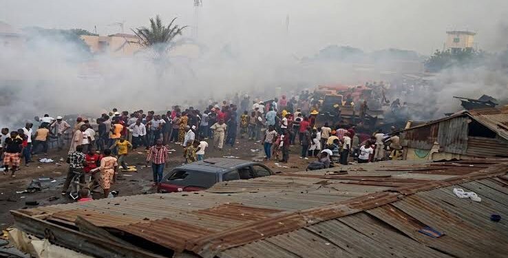 Suspected Airstrike Hits Yobe Market Air strike in Yobe State