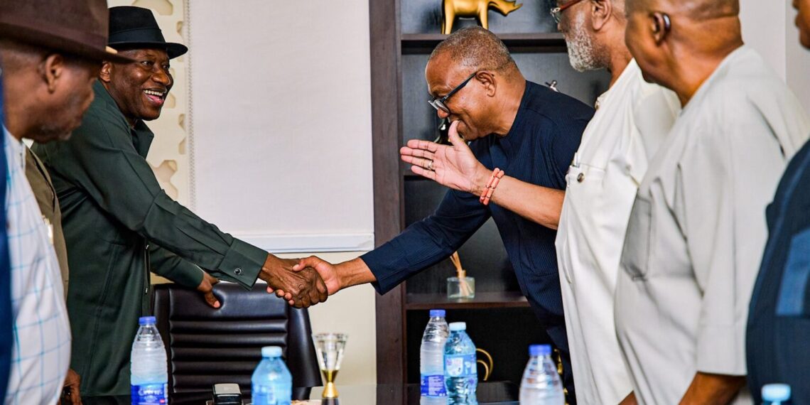 Peter Obi and Former President Jonathan Hold Talks