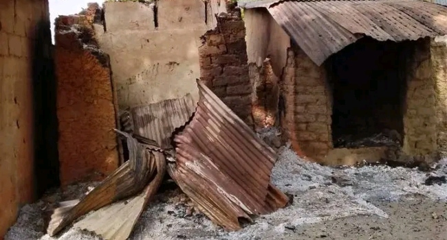 The scene of the attack in Kebbi State.