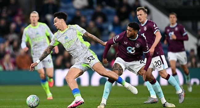 Burnley vs Manchester City game