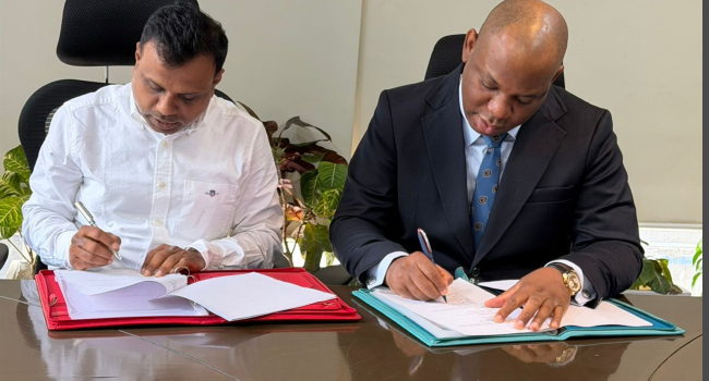 Nigeria Secures New Deal with India Nigerias Steel Minister Shuaibu Audu Signs 1bn Investment MoU with Rashmi Steel Group in India