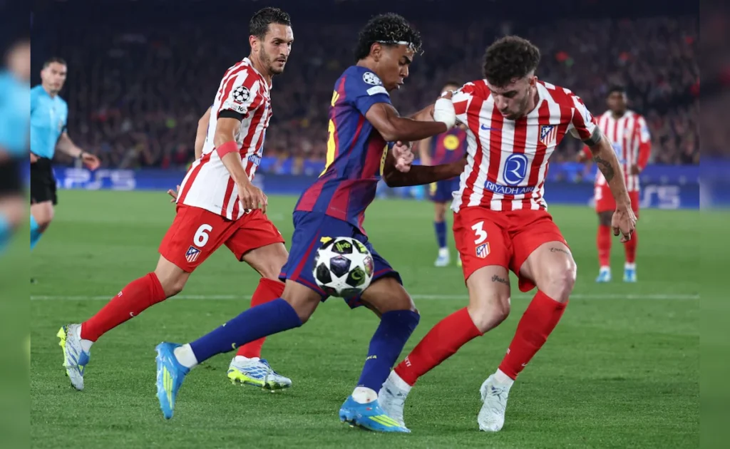 Atletico Thrash 10-Man Barcelona 2-0 in Champions League Clash Atletico Madrid vs Barcelona Clash