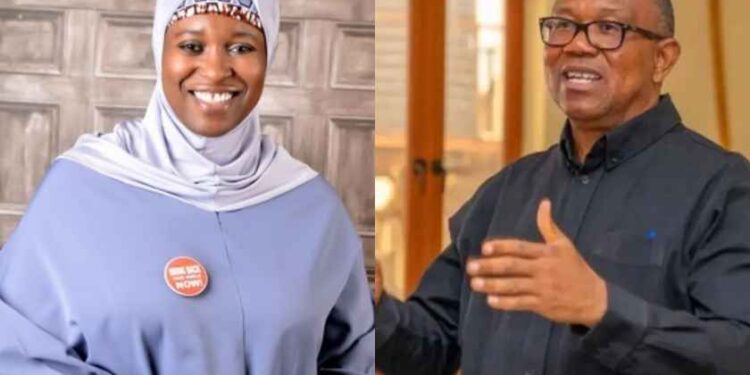 Aisha Yesufu Vows to Oppose Peter Obi Aisha Yesufu and Peter Obi