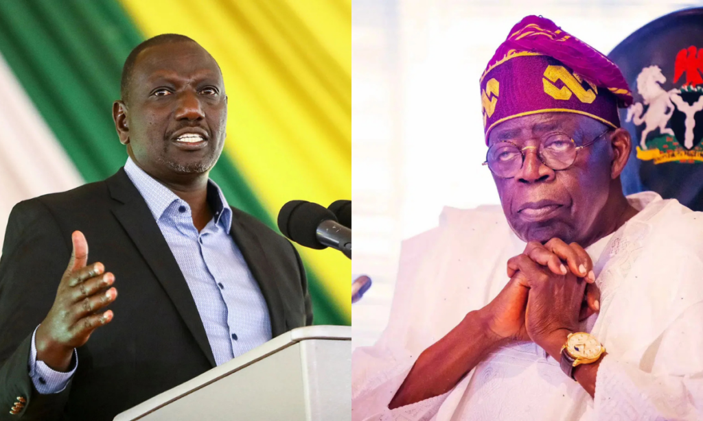 Photo of William Ruto and Bola Tinubu