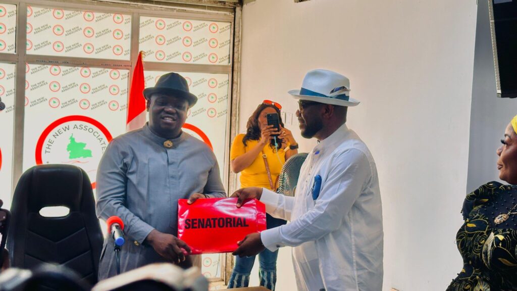 Richard Akinaka receives his senatorial form
