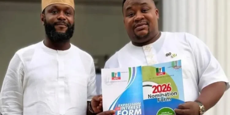 Seyi Tinubu Reacts to Cubana’s APC Defeat Photo of Seyi Tinubu and Cubana Chief Priest