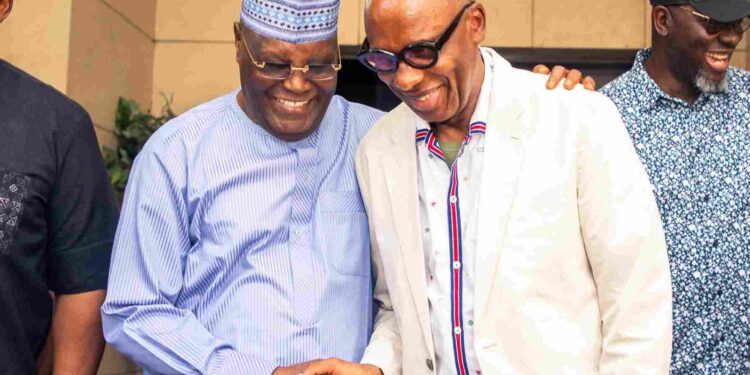 Atiku Meets Amaechi After ADC Presidential Primary Dispute Photo of Atiku and Amaechi