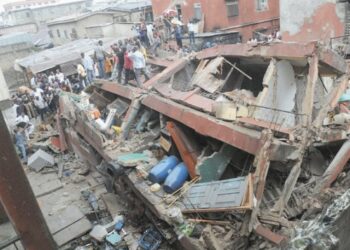 Three Storey Building Collapse In Lagos