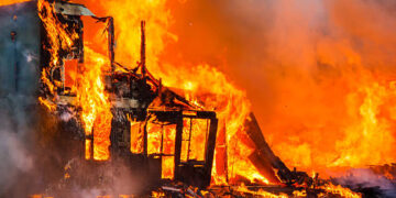 Fire Guts Nigerian Bank