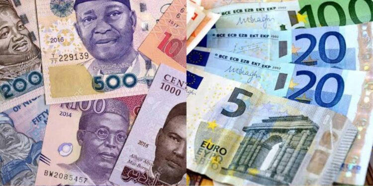 Naira vs Euro Exchange Rate—24th July 2026 Euro